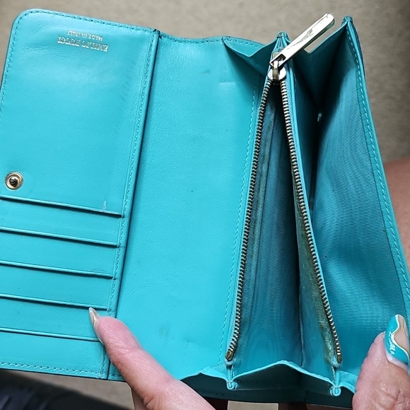 Emilio Pucci Stylish Blue and Purple Women's Wallet - Picture 5 of 5